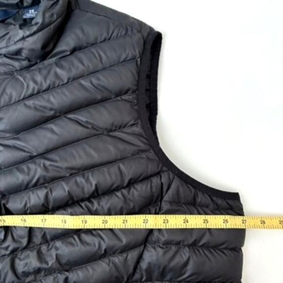 Lands End Women's Black Down Full Zip Long Puffer Vest - Plus 2X - Outdoors - Picture 5 of 8
